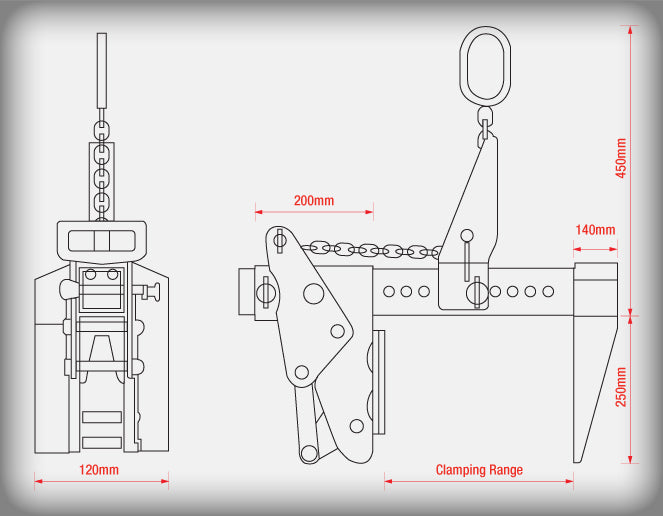 Flat Grab Stone Lifter (1500kg)