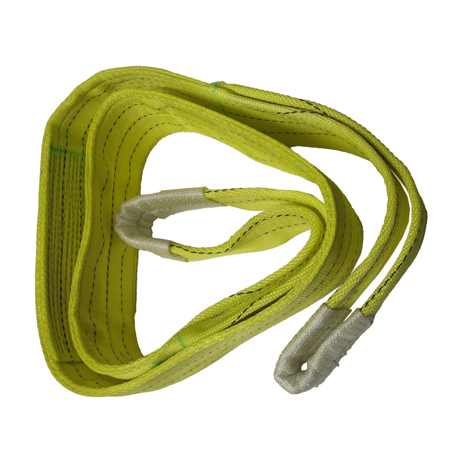 Two-ply polyester webbing sling (yellow) 2m x 3t