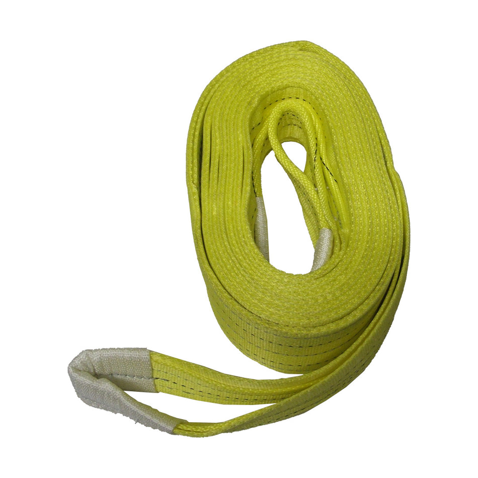 Two-ply polyester webbing sling (yellow) 4m x 3t