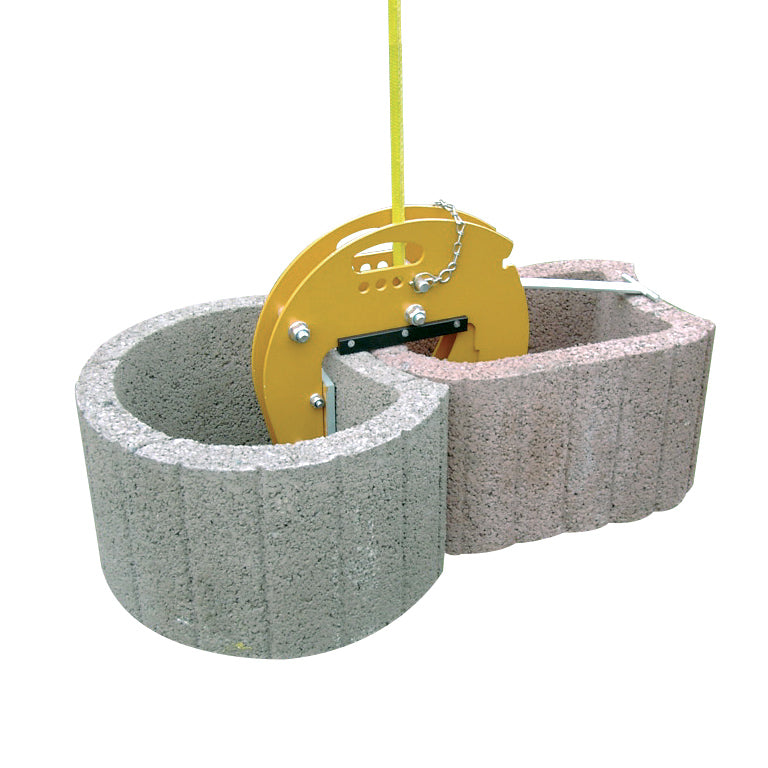 Rubber-lined Stone Clamp (30-110mm, 500kg)