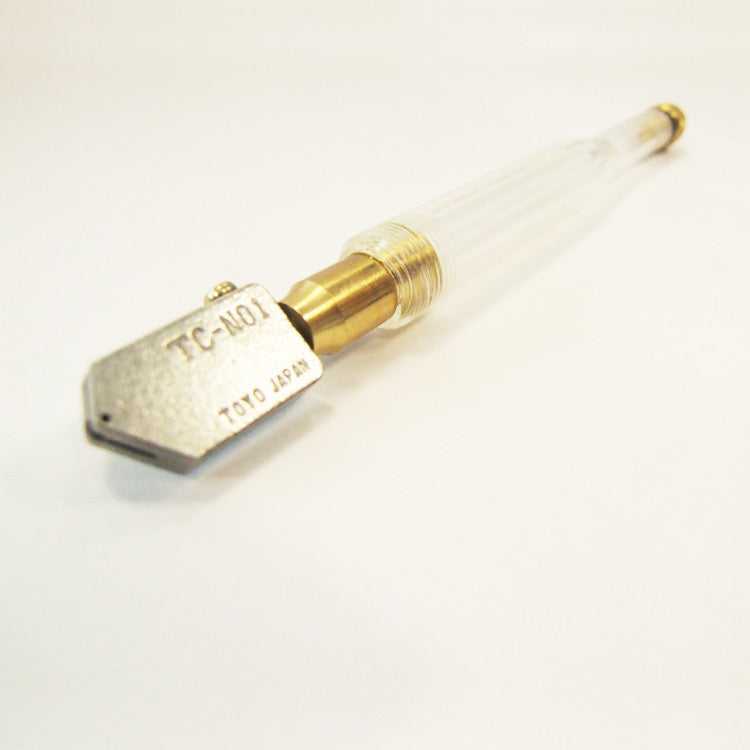 Toyo Straight "Oil Fed" Glass Cutter Comfort Grip - TC No1